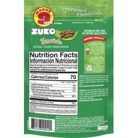 Zuko Tamarindo Instant Powder Drink | Family Pack | No Sugar Needed | Vitamin C | 14.1 Ounce (Pack of 6)
