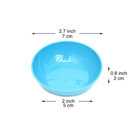 Youngever 9 Pack Plastic Sauce Dishes, Dipping Sauce Bowls, Plastic Dipping Containers, Rainbow Colors