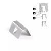 Stainless Steel Car Wind Deflector Buckle - Windproof Rainproof Deflector