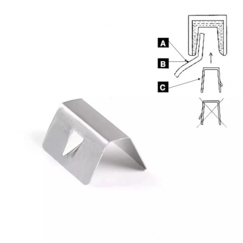Stainless Steel Car Wind Deflector Buckle - Windproof Rainproof Deflector
