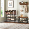 YATINEY Free Standing Shoe Rack, Tall Boots Rack Organizer, Boot