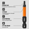 Saipor 10 pieces triangle screwdriver bit set, 50 mm long