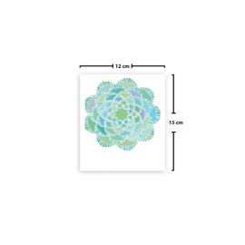 Le Jardin du Lin Printed Cotton Drawstring Bags, Shopping Bag, Cloth Bag, Vegetable Bag, Reusable, Eco-Friendly, Multi-Purpose, Foldable, Size: 12 x 15 cm