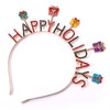 Christmas Headbands Xmas Rhinestone HAPPY HOLIDAYS Hairbands Crystal Happy Holidays