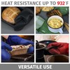 Klex Extra Long Silicone Oven Mitts and Pot Holders, 932°F