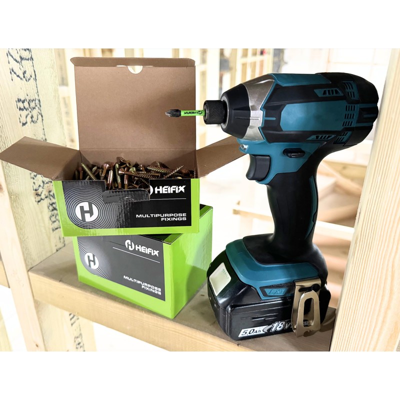 Heifix 12 x 50mm PH2 Heifix Impact Screwdriver Magnetised Drill