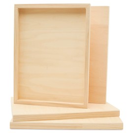 Birch Painting Panel 9 x 12 x 3/4-inch, Pack of 12 Wood Canvas Boards for Painting, Blank Signs for Crafts, by Woodpeckers