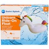 Atoz Swim & Splash Unicorn Ride-On Float, Rainbow Design, 145