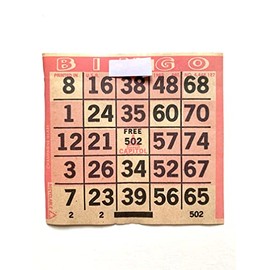 United Novelty 1 on Pink Champagne Glass Pattern Bingo Paper Game Cards- Pack of 500