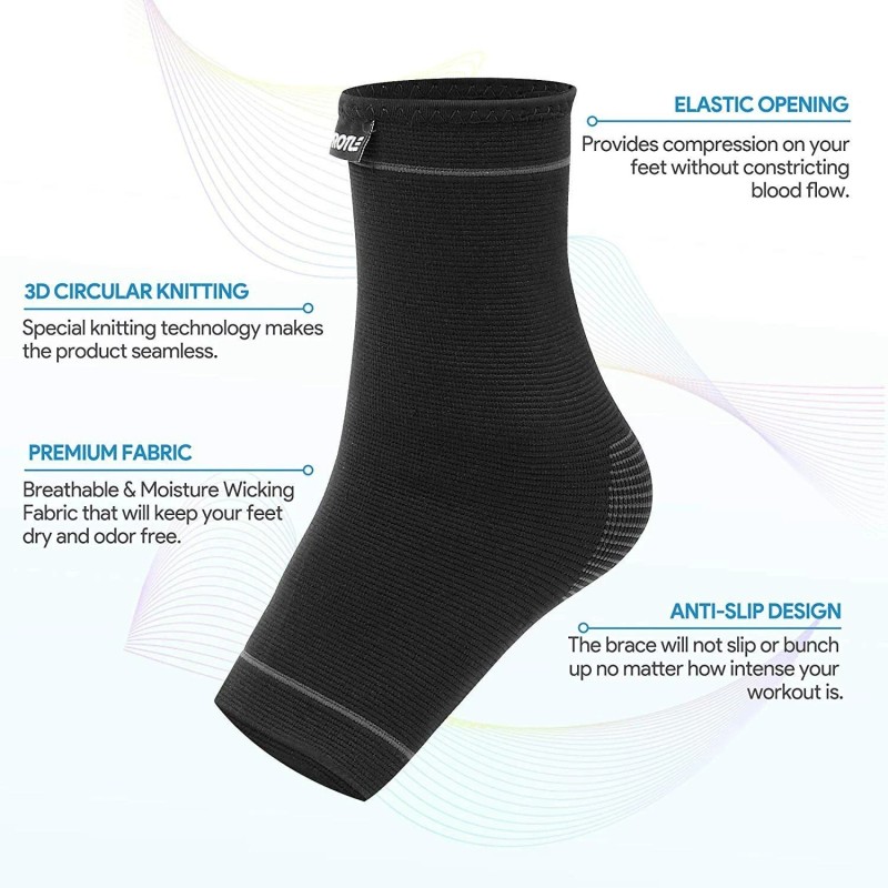 Onedor Protle Foot Socks Soft Ankle Brace Compression Support Sleeve