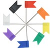 Pack of 50 Flag Pins, Colourful Marking Flags Push Pins