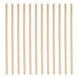 12pcs Decorative Wood Trim, 15.74in Wall Beaded Molding Strips Trim Unfinished 3D Line Bobbin Scalloped Moulding Appliques for DIY Edge Home Decor Wall Cabinet Shelf Window Door Furniture (Style 1)
