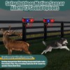 Qualirey 2 Pcs Solar Outdoor Alarm Motion Sensor 129dB Security