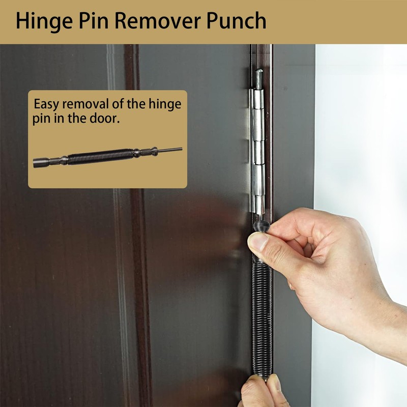 Bitiontry 5-Piece Nail Setter Dual Head Nail Set & Hinge