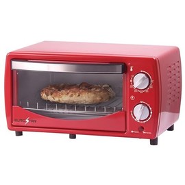 EUROSTAR TO901R 4-Slice Toaster Oven Broiler, Red