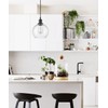 DAYCENT Modern Farmhouse Pendant Lighting for Kitchen Island Bubble Glass