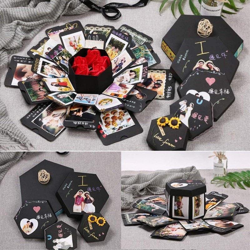 Donboly Surprise Box Creative Explosion Box DIY Gift Scrapbook and