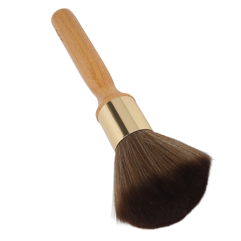 Neck Duster Brush Beech Wood Ergonomic Handle Portable Broken Hair