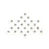 Qtron Indian Bollywood Forehead Stickers Diamond Design Jewelry Collection Small Stone Bindi (Silver)