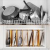 Tcatec 6 Set Wooden Tray Dividers for Cabinets, Kitchen Cookie