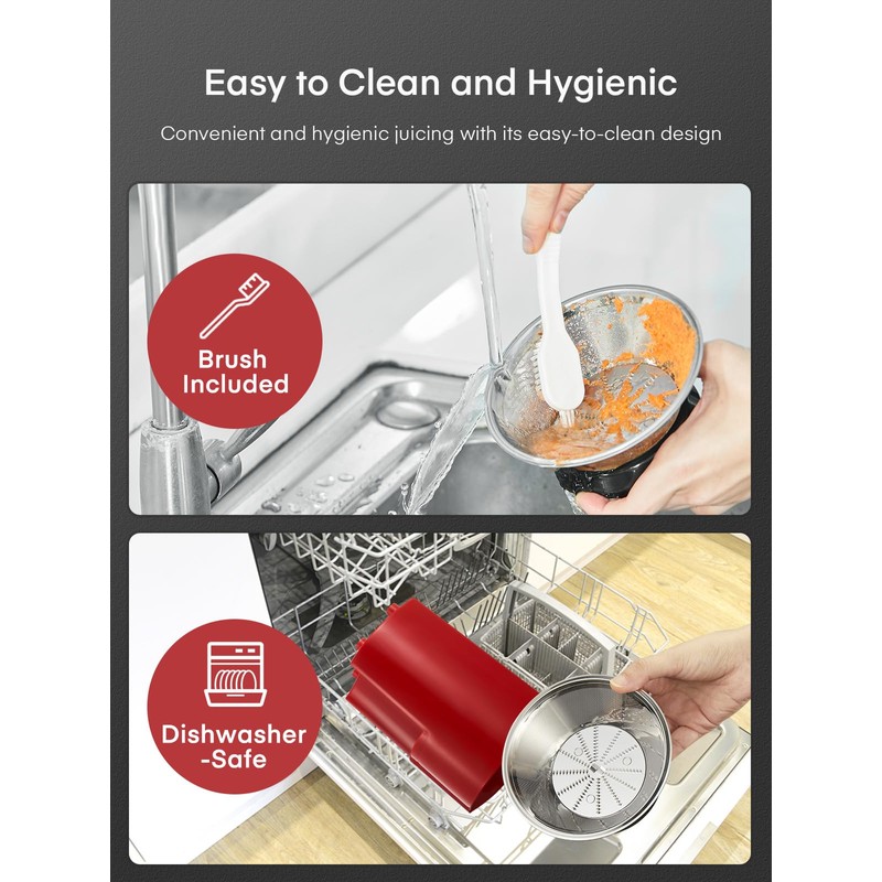 Juicer Machines, Juilist 3" Wide Mouth Juicer Extractor Max Power
