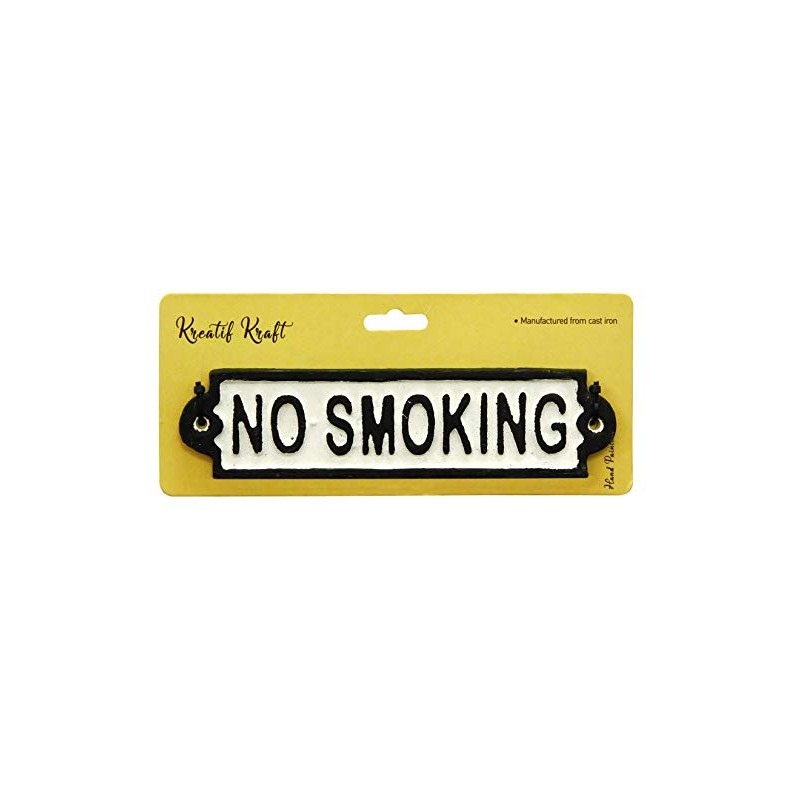 Kreatif Kraft 83515 'NO SMOKING' Cast Iron Sign