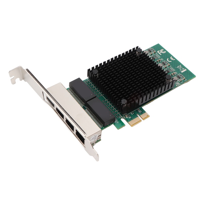 PCIE X1 Ethernet Card 4 Port RJ45 Copper Interface JL82571GB