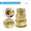 Anxingo Pressure Washer Adapter Set, 3/8" Quick Connect Kit, M22