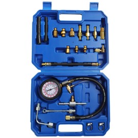 TU-114 Auto Fuel Pressure Gauge Tester Kit Gasoline Pressure MetersAutomobile Instrument Testing Tool(Blue)