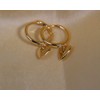 Tiny 14K Gold Plated 925 Sterling Silver Huggie Earrings with