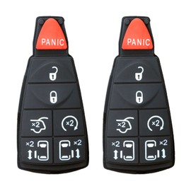 StandardAutoPart (Set of 2) Premium Replacement Car Keyless entry Repair Pad for Grand Caravan Journey Durango Ram Town and Country M3N5WY783X IYZ-C01C (7 Button)