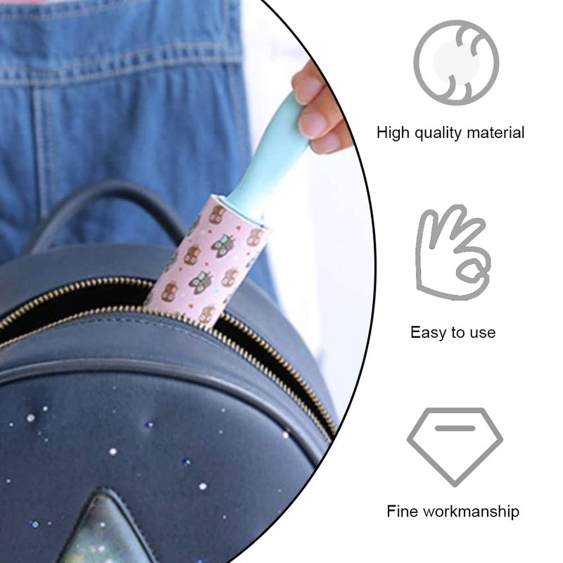 2 Rollers 4 Refills Mini Portable Lint Rollers Lint Roller