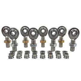 QSC 5/8 X 3/4-16 Economy 4-Link Rod End Kit with 5/8-1/2 High Misalignment Spacers, Rod End, Heim Joint