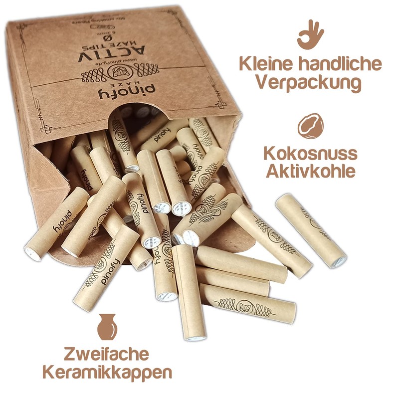 PINOFY Activated Carbon Filter Set | 200 Activated Carbon Tips