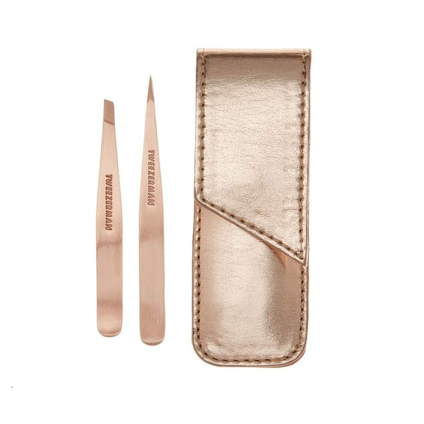 Tweezerman Tweezerman Rose Gold Petite Point and Slant Tweezer Set