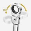 Metric Flex-Head Ratcheting Wrench Set for Auto Repair – 72-Tooth