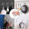 Antimbee 30-Pack All-Purpose Adhesive Hooks for Hanging, Wreath Door Hanger