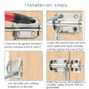Pack of 2 Stainless Steel Door Bolt Mini Lock Bolt