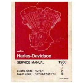 1978-1980 Harley Davidson Electra Super FL FLH FX Fxe  Xfs Service Manual