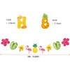YULONGWU Hawaii Fruit Theme Happy Birthday Banner, Flowers Palm Leaves
