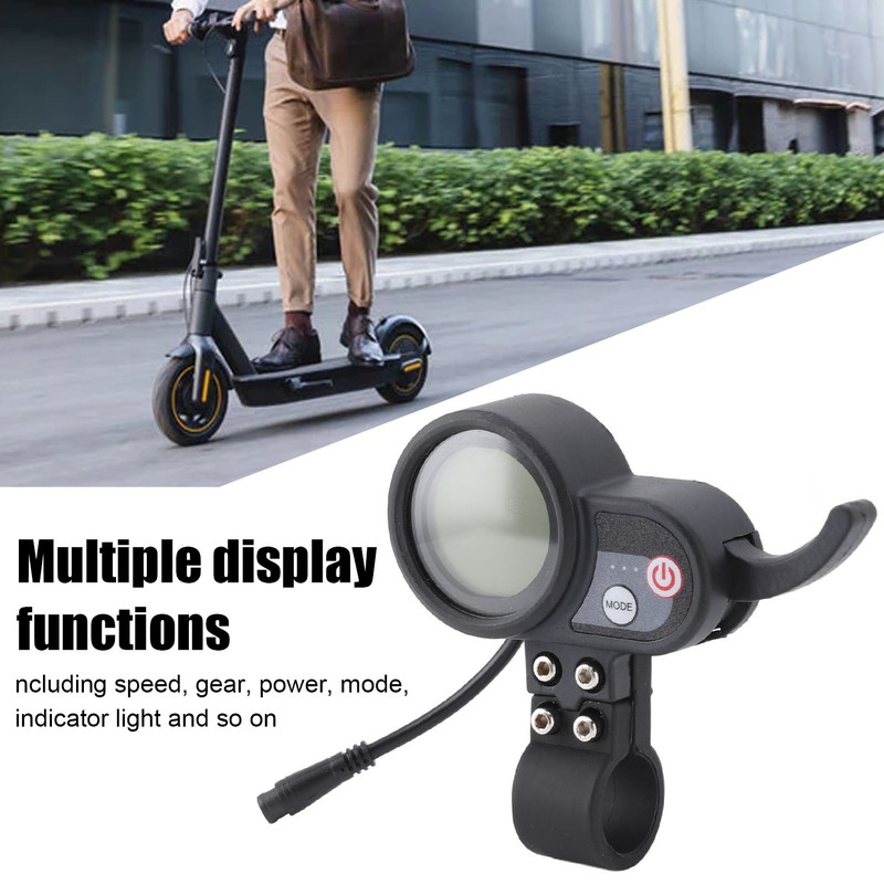 Electric Scooter LCD Display Panel 36 to 60V ABS Blue