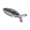 Elektroplate Christian Fish Psalm 23 OEM Chrome Emblem for Cars,