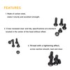 BinifiMux M4 Flat Head Screws and Hex Nuts Phillips, Countersunk