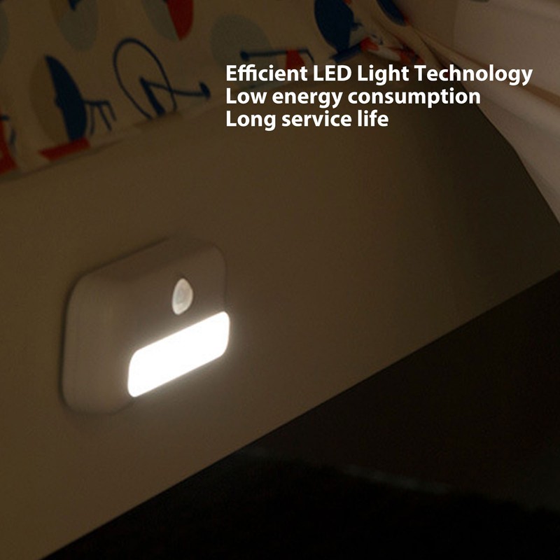 Motion Sensor Night Light Magnetic Rechargeable 6500K White Light Small