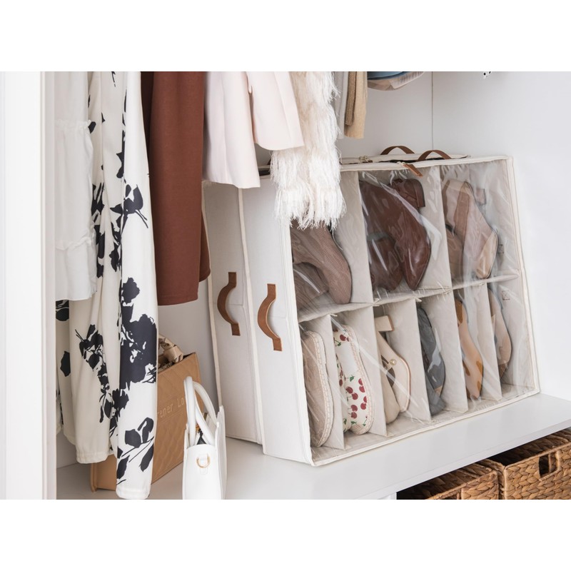 StorageWorks Shoe Organizer Under Bed for Closet, 2-Pack Ultra-thick Fabric