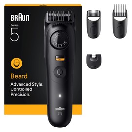 Braun BT5520 Series 5 Beard Trimmer + 4 Accessories 40 Length Settings Sharp Blade Black