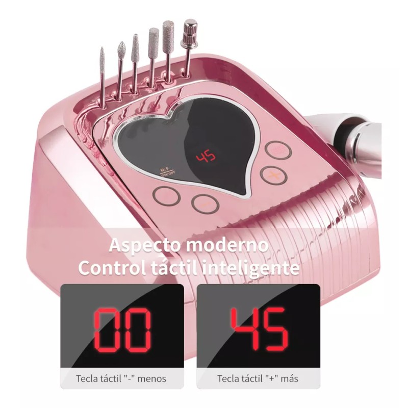 Navamtki Torno Pulidor De Uñas Con Pedal De 45000 Rpm