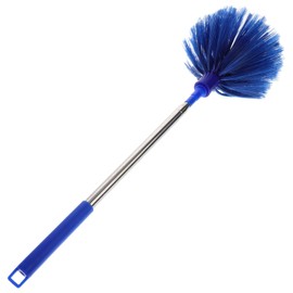 Holibanna Extendable Spiderweb Cleaning Brush with Long Handle for Indoor and Outdoor Ceiling Fans Furniture and Hard-to-Reach Corners