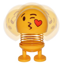 SciencePurchase Face Blowing a Kiss Bobblehead Figure Car Decoration - Cute Interior Decor Toy Party Favor Dashboard Ornament