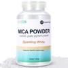 Mica Powder,7.05OZ（200g）,Sparkling White Mica Powder Pigment for Epoxy Resin，Lip Gloss，Car